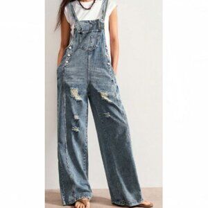 New 2026 Denim Overalls Jumpsuit Large